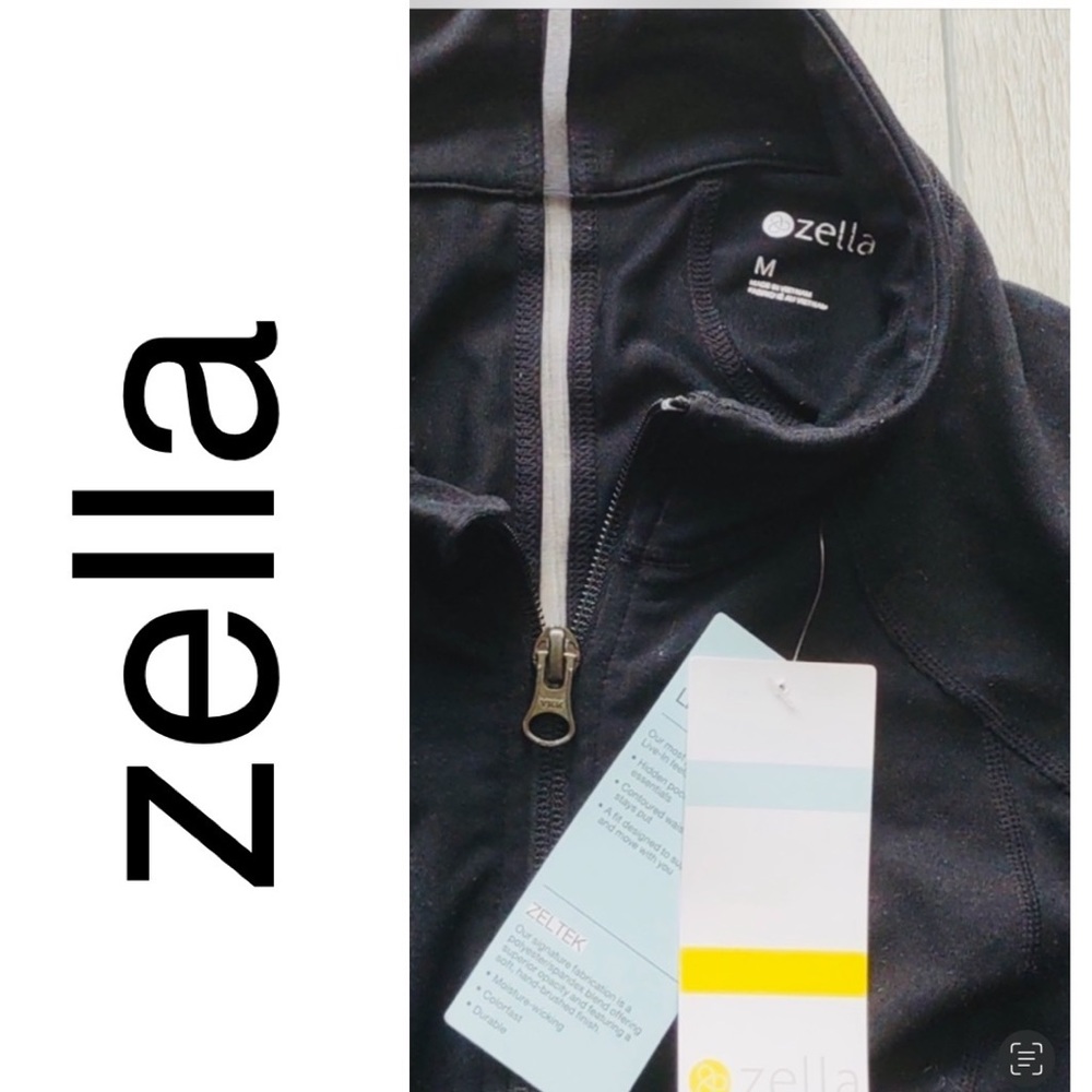 NEW!! ZELLA Black Presence Zip Up Jacket. NWT. SZ:M(8-10). NOW:$40. MRSP: $89. - Picture 9 of 9